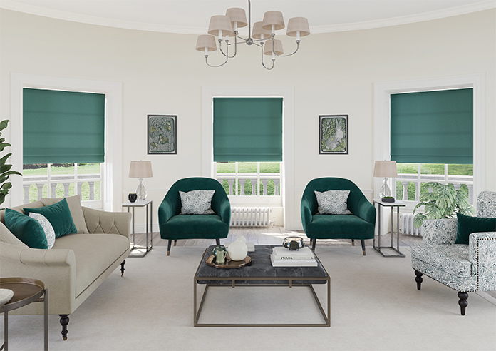 Stamford, Peacock - Roman Blind - Image 8